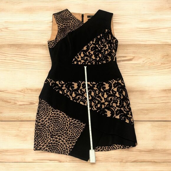 BCBGMaxAzria Black Lace Overlay Dress | Size 6 - Picture 7 of 7